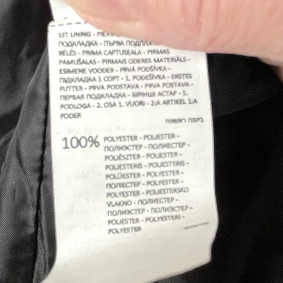 NWT Sinsay Outerwear Vegan Leather Black Moto Jacket Size XS - Picture 13 of 14